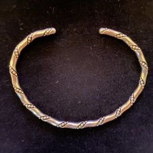 Thin Sterling Silver Cuff Bracelet